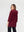 Abrigo Mujer Camila Relaxed fit Cuello en V manga caída Vino Lineatre