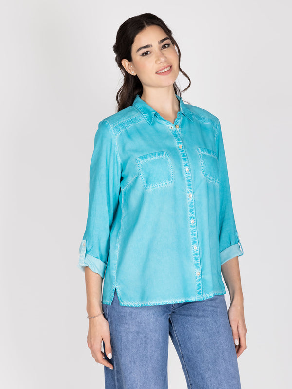 Blusa turquesa