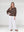 Blusa Mujer Paola Cuello bote Chocolate Lineatre