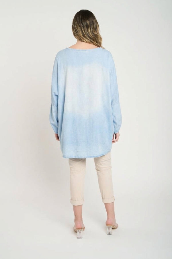 Blusa Mujer Stella Denim Lineatre