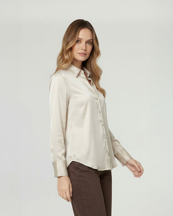Blusa Mujer Regular fit Beige Lineatre