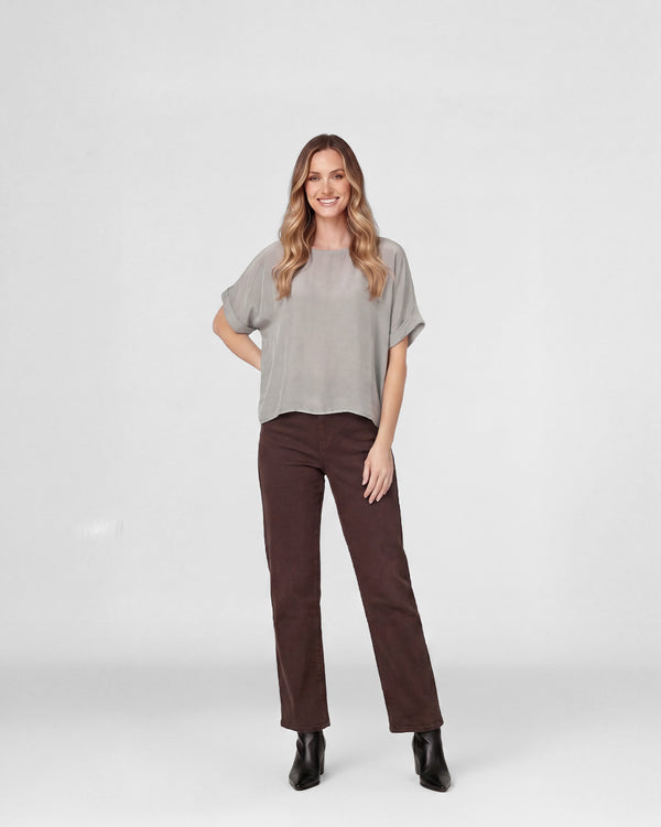 Blusa Mujer Relaxed fit Fango Lineatre