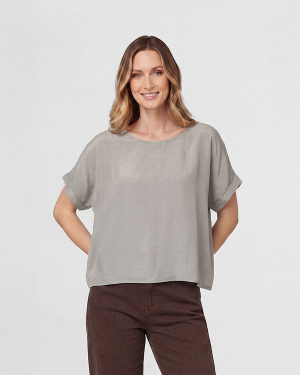 Blusa Mujer Relaxed fit Fango Lineatre