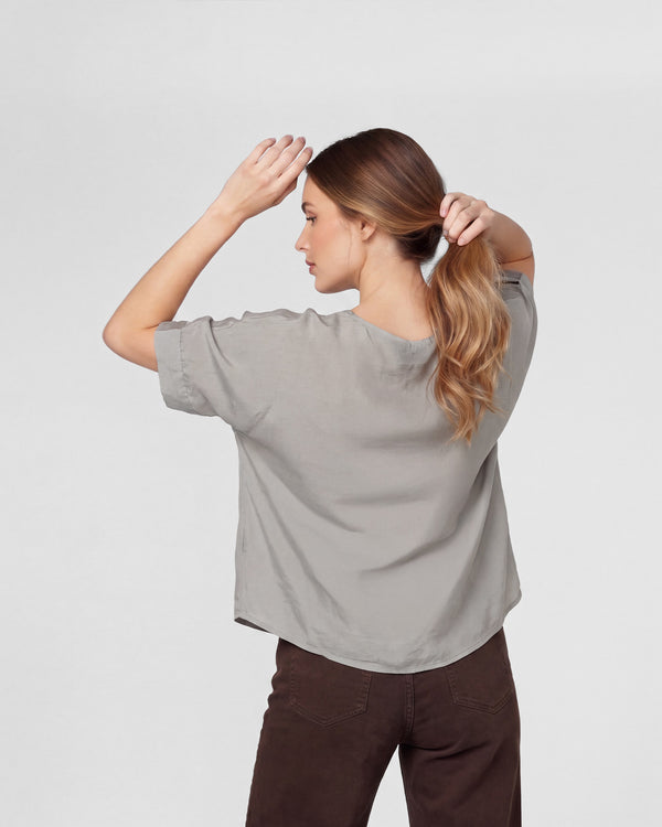 Blusa Mujer Relaxed fit Fango Lineatre