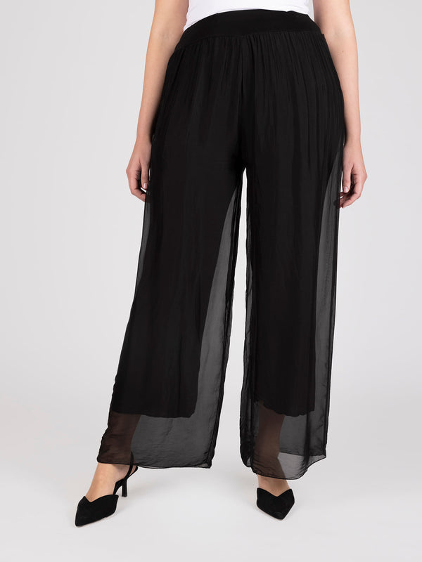 Pantalon negro lineatre