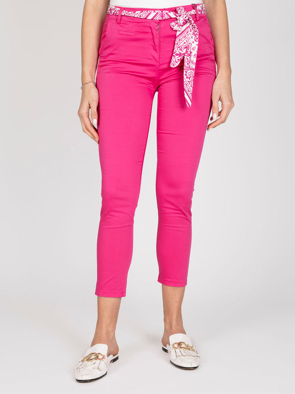 Pantalon fucsia lineatre