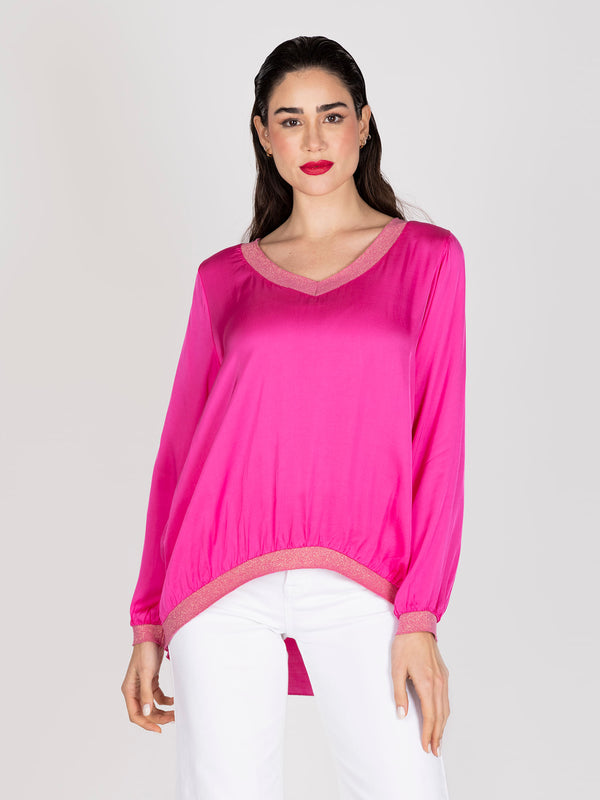 Blusa fucsia