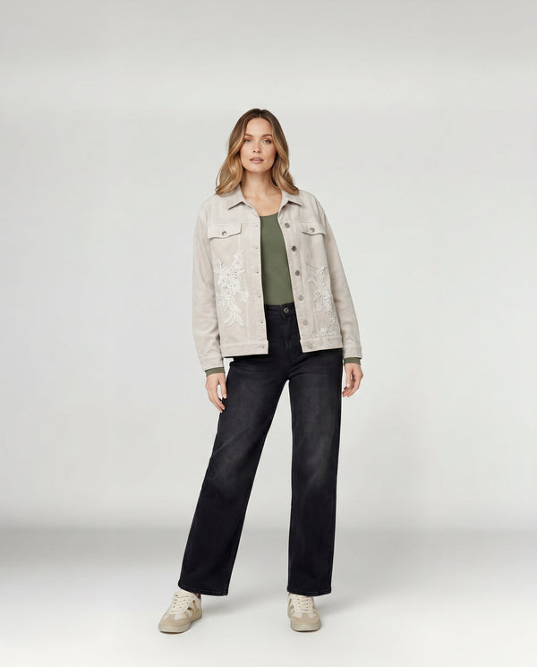 Chaqueta Mujer Sole Fango Lineatré