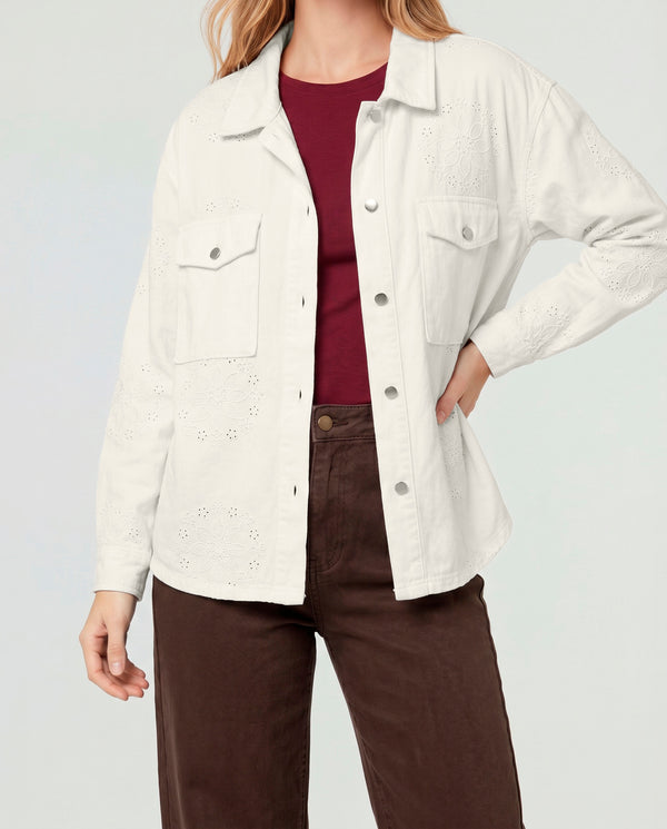 Chaqueta Mujer Celeste Beige Lineatré