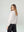 Bomber Mujer Eva Relaxed fit Cuello redondo Manga suelta Beige Lineatre