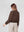 Bomber Mujer Eva Relaxed fit Cuello redondo Manga suelta Chocolate Lineatre