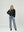 Bomber Mujer Eva Relaxed fit Cuello redondo Manga suelta Negro Lineatre