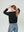 Bomber Mujer Eva Relaxed fit Cuello redondo Manga suelta Negro Lineatre