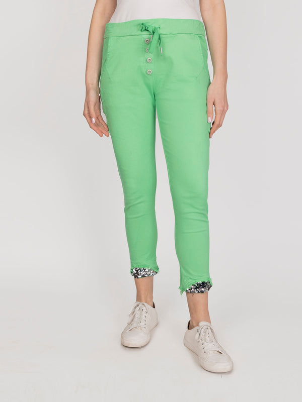 Pantalon verde lineatre