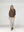 Chaqueta Mujer Josefa Relaxed fit Cuello en V Manga caída Chocolate Lineatre