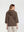 Chaqueta Mujer Josefa Relaxed fit Cuello en V Manga caída Chocolate Lineatre