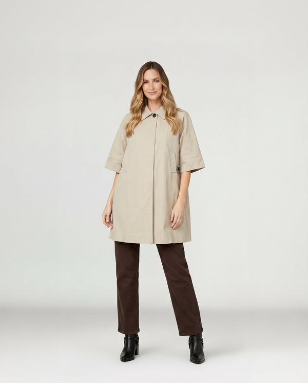 Trench Mujer Bianca Beige Lineatré