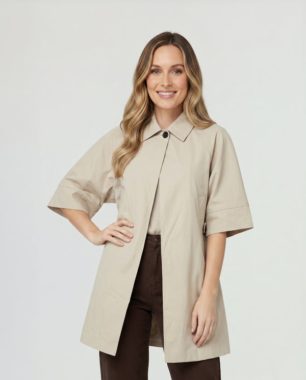 Trench Mujer Bianca Beige Lineatré