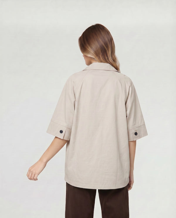 Trench Mujer Bianca Beige Lineatré