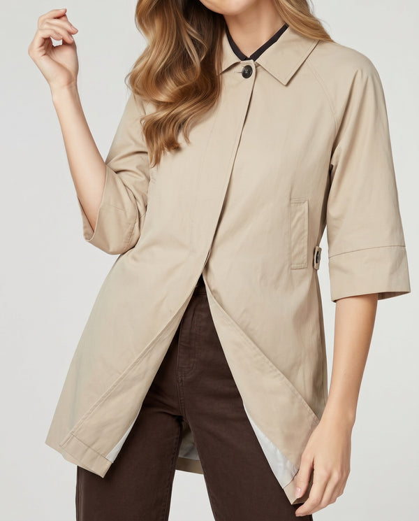 Trench Mujer Bianca Beige Lineatré