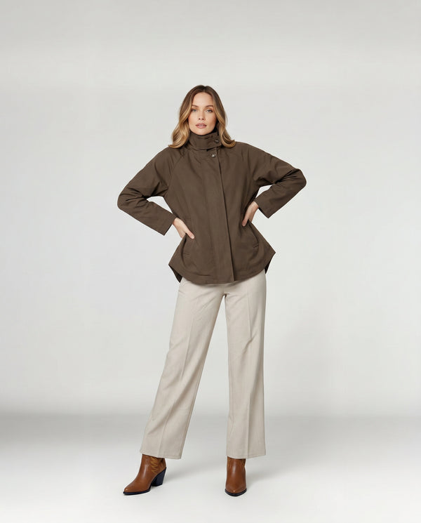 Trench Mujer Eleonora Chocolate Lineatré