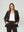 Chaqueta Mujer Ida Regular fit Cuello con solapa Manga suelta Chocolate Lineatre