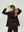 Chaqueta Mujer Ida Regular fit Cuello con solapa Manga suelta Chocolate Lineatre