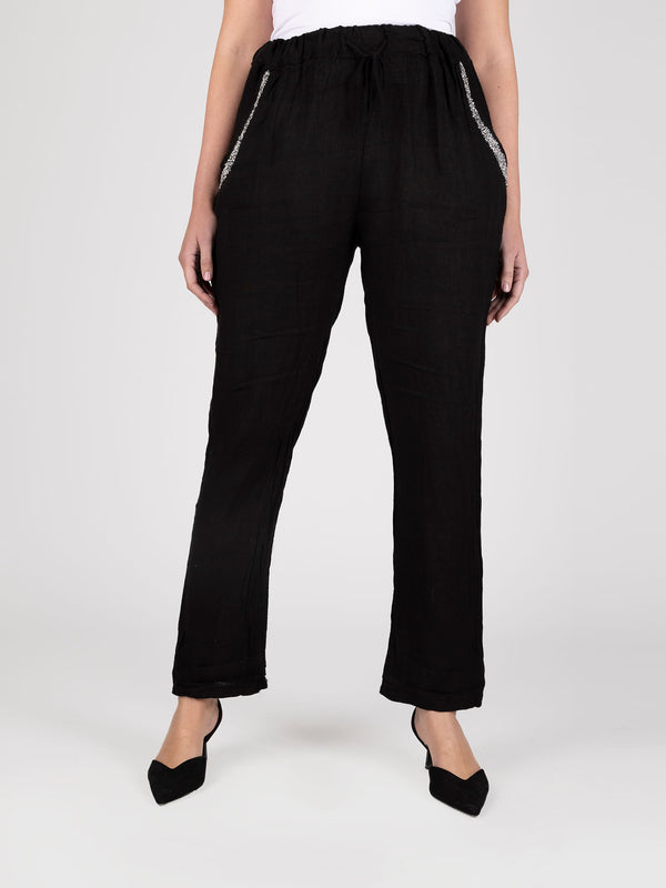 Pantalon negro lineatre