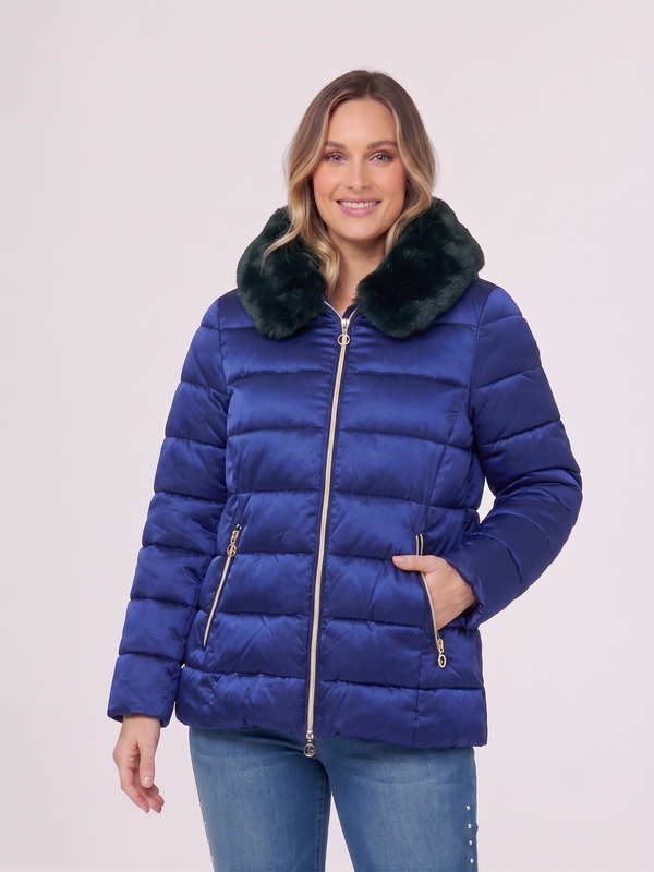 Parka Mujer Francesca Azul Lineatré
