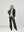 Chaqueta Mujer Silvana Slim Fit Cuello En V Solapa Manga Ajustada Negro Lineatre