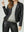 Chaqueta Mujer Silvana Slim Fit Cuello En V Solapa Manga Ajustada Negro Lineatre