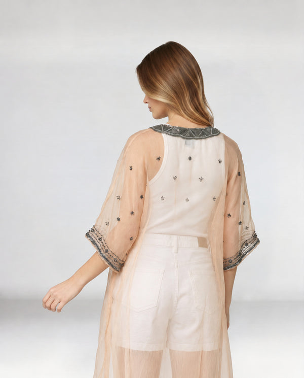 Spolverino Mujer Catalina Apricot Lineatré