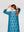 Spolverino Mujer Ornella Cuello kimono Petróleo Lineatre