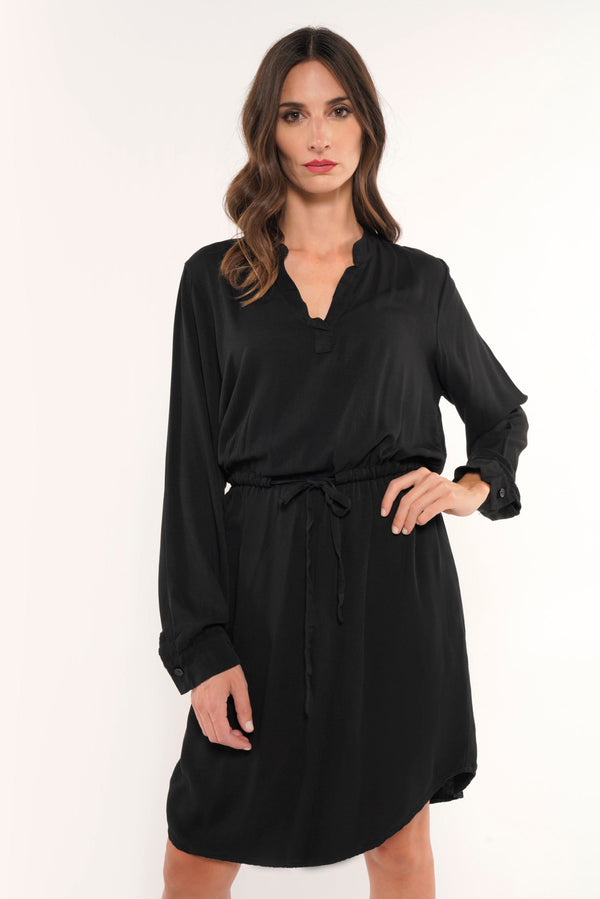 Vestido gaetana negro lineatre