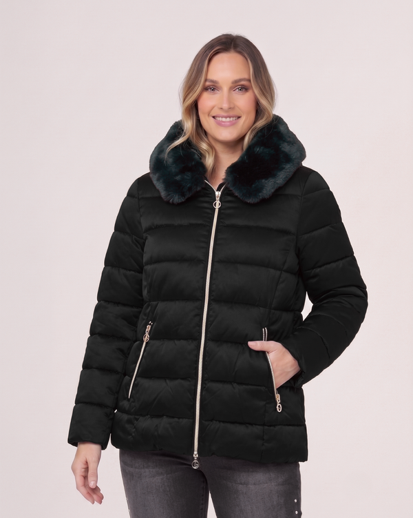 Parka Mujer Francesca Negro Lineatré