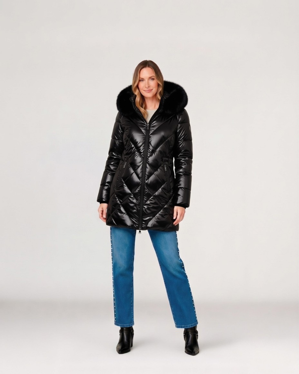 Parka Mujer Ottavia Negro Lineatre