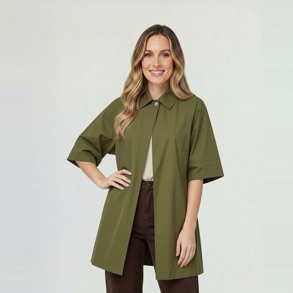 Trench Mujer Bianca Verde militar Lineatré