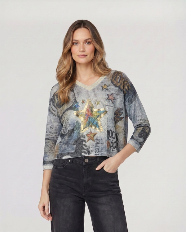 Polera Mujer Vale Fango Lineatre