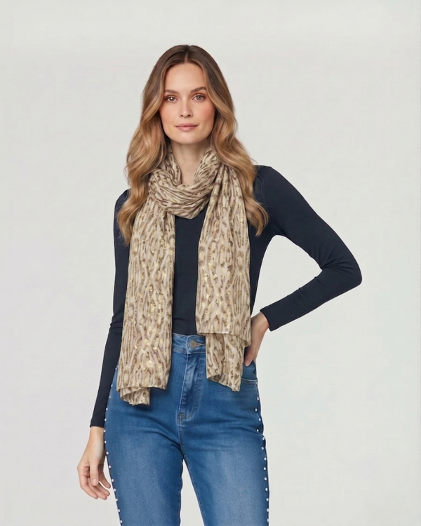 Echarpe Mujer Coni Beige Lineatre