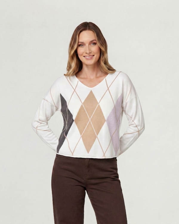 Sweater Mujer Livia Gris Lineatré