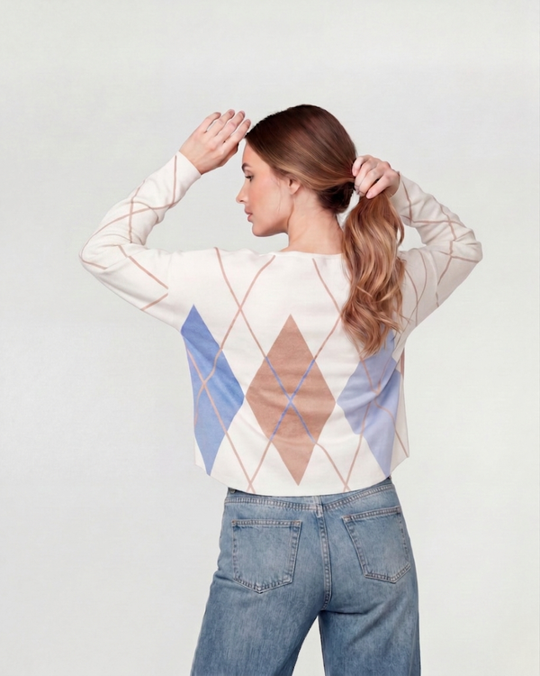 Sweater Mujer Paola Celeste Lineatré