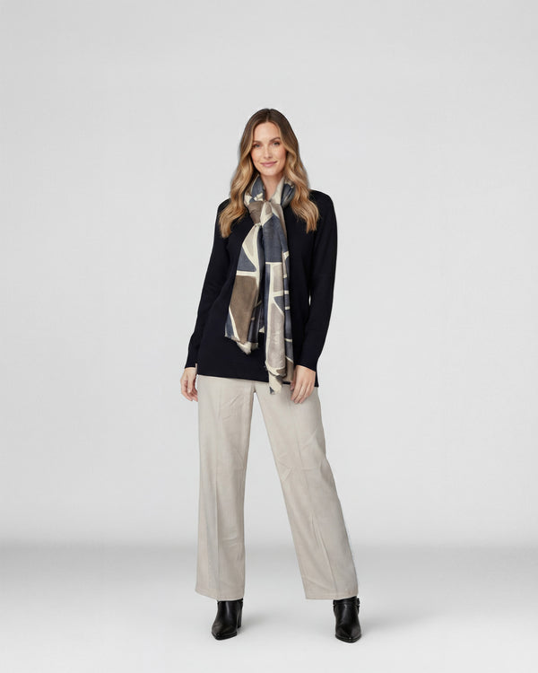 Echarpe Mujer Lara Gris Lineatre