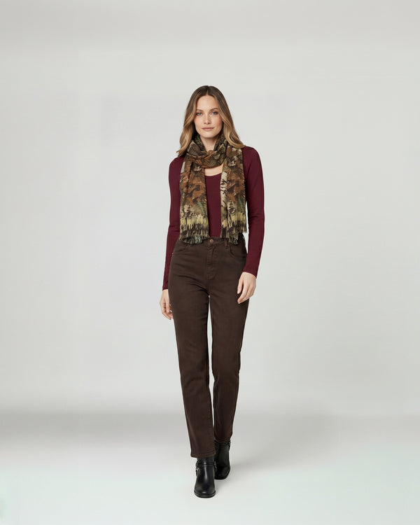 Echarpe Mujer Francisca Camel Lineatre