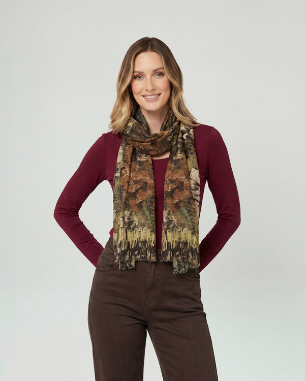 Echarpe Mujer Francisca Camel Lineatre