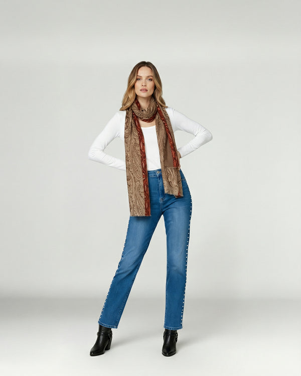 Echarpe Mujer Catalina Camel Lineatre