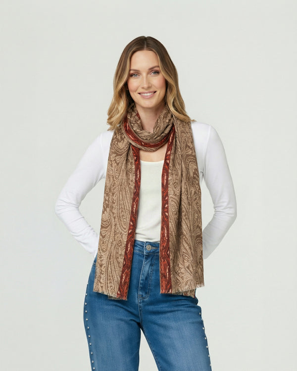 Echarpe Mujer Catalina Camel Lineatre