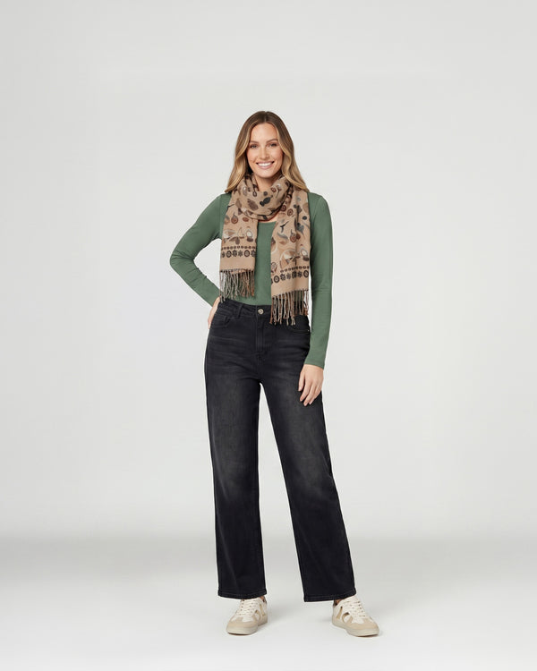 Echarpe Mujer Lorena Beige Lineatre