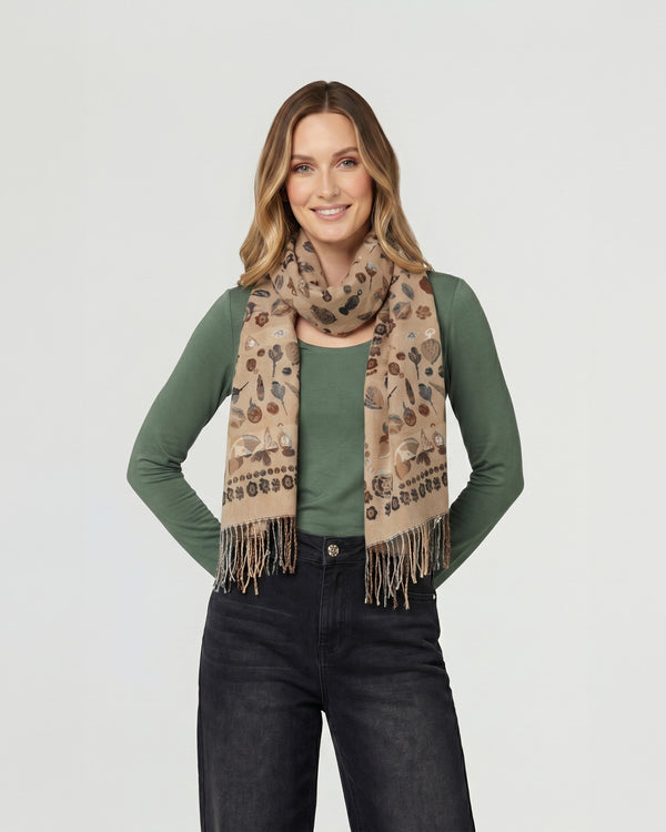 Echarpe Mujer Lorena Beige Lineatre