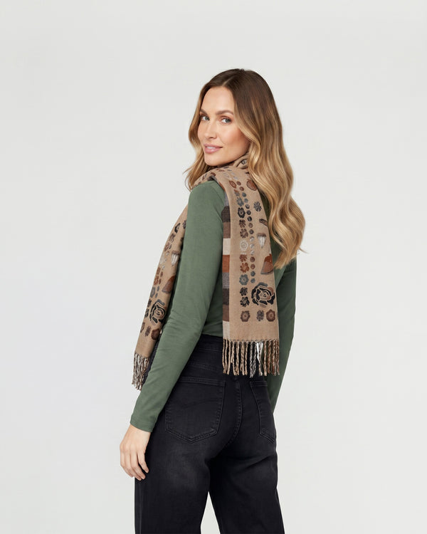 Echarpe Mujer Lorena Beige Lineatre
