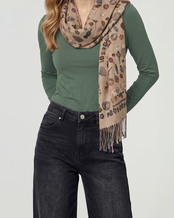 Echarpe Mujer Lorena Beige Lineatre